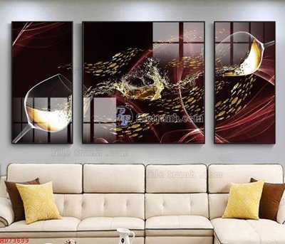 File gốc File bộ tranh treo hiện đại HD73699 (in mica) trang trí