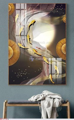 File in trần File bộ tranh treo hiện đại HD73718 (bản gốc 3D) sống động