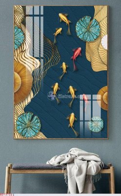 File in trần File bộ tranh treo hiện đại HD73722 (file gốc) phong thủy