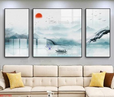File ảnh File bộ tranh treo hiện đại HD73780 (gốc) in biển hiệu