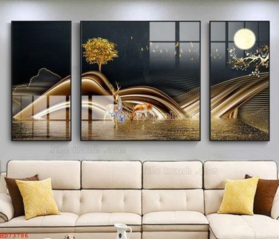 File tranh trang trí File bộ tranh treo hiện đại HD73786 (tải file gốc)