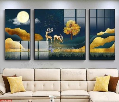 File gốc File bộ tranh treo hiện đại HD73804 (ảnh chi tiết) để in lụa