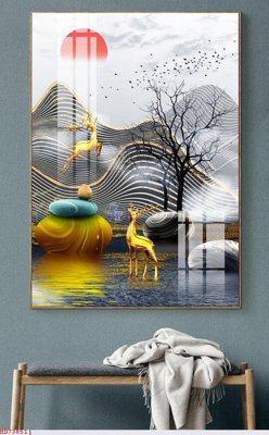 File tranh File bộ tranh treo hiện đại HD73851 (bản gốc) trang trí văn phòng