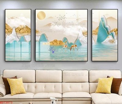 Tải file tranh File bộ tranh treo hiện đại HD73873 (ảnh gốc) ngay