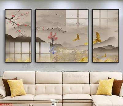 File tranh File bộ tranh treo hiện đại HD73922 (bản gốc) treo phòng ăn