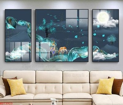File tranh File bộ tranh treo hiện đại HD73923 (gốc) chủ đề thiên nhiên