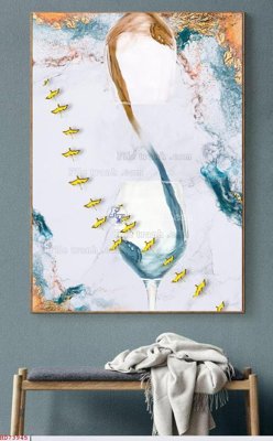 File tranh quảng cáo File bộ tranh treo hiện đại HD73945 (download file gốc)