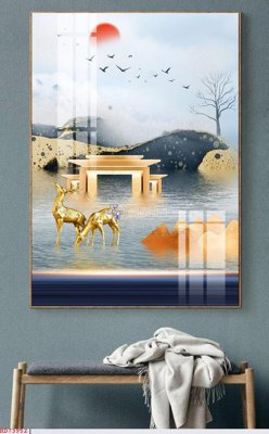 File ảnh File bộ tranh treo hiện đại HD73952 (gốc) in quảng cáo ngoài trời