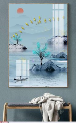 File PSD File bộ tranh treo hiện đại HD73958 (gốc) nhiều lớp (multi-layer)