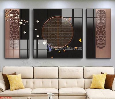 File gốc in ấn File bộ tranh treo hiện đại HD73984 chất lượng vượt trội