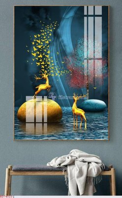 Ảnh gốc File bộ tranh treo hiện đại HD74023 (siêu chi tiết) để in ấn