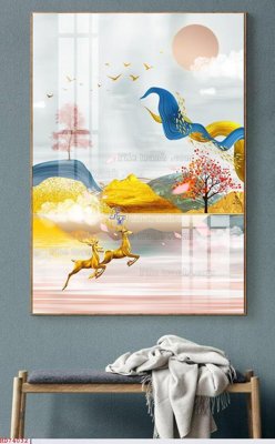 File in trần File bộ tranh treo hiện đại HD74032 (bản gốc) trời sao