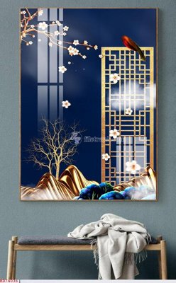 File tranh File bộ tranh treo hiện đại HD74036 (gốc) chủ đề thiên nhiên