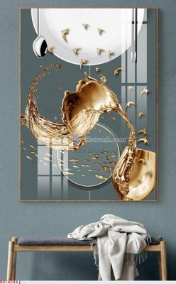 Cung cấp file tranh gốc File bộ tranh treo hiện đại HD74044 độc quyền