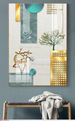 Tải file File bộ tranh treo hiện đại HD74049 (gốc) chủ đề tôn giáo