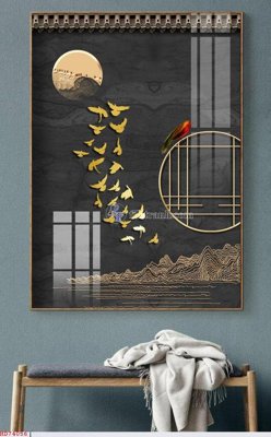 File gốc File bộ tranh treo hiện đại HD74056 (dành cho trang trí nội thất)