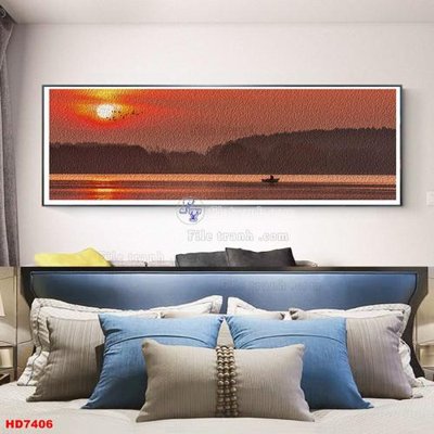 Ảnh gốc File tranh bộ hiện đại HD7406 (độ nét cao) in mica