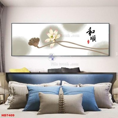 File tranh gốc PSD File tranh bộ hiện đại HD7409 còn nguyên layer