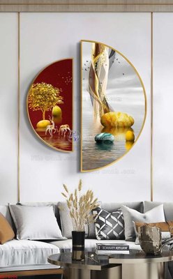 Hình ảnh file gốc File bộ tranh treo hiện đại HD74096 cho in UV