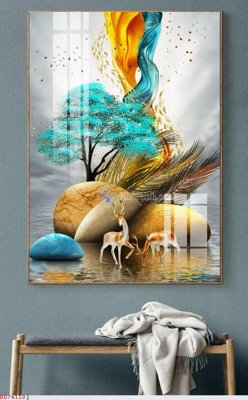 File tranh in tráng gương File bộ tranh treo hiện đại HD74110 (siêu nét)