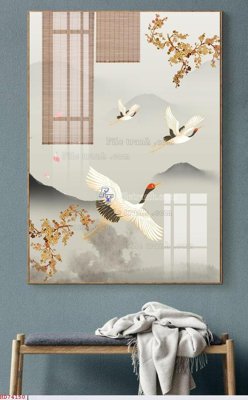 Ảnh gốc File bộ tranh treo hiện đại HD74150 (độ nét cao) in tráng gương