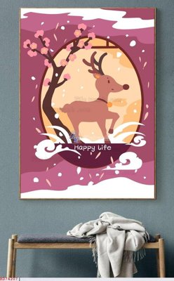 Tải file File bộ tranh treo hiện đại HD74207 (gốc) làm tranh treo tường