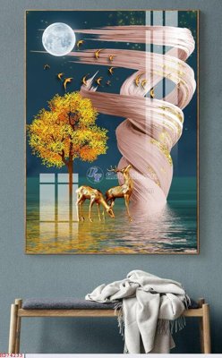 File tranh File bộ tranh treo hiện đại HD74233 (bản gốc) treo phòng ăn