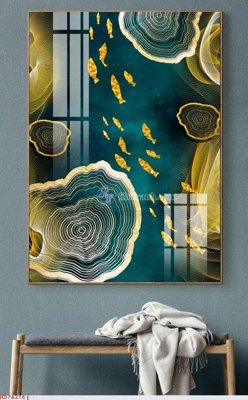 File gốc File bộ tranh treo hiện đại HD74276 (in lụa) tranh phong thủy