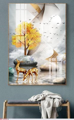 File in ấn File bộ tranh treo hiện đại HD74282 (bản gốc) chất lượng cao