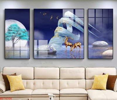 Tải file gốc File bộ tranh treo hiện đại HD74306 (để in lụa)