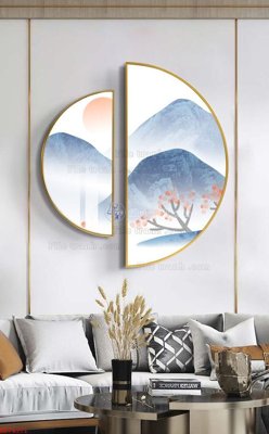 File gốc File bộ tranh treo hiện đại HD74371 (thiết kế) cho in ấn