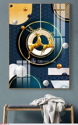 File ảnh File bộ tranh treo hiện đại HD74397 (gốc) in PP, decal