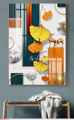 Tải file File bộ tranh treo hiện đại HD74399 (PSD) cho in tranh 3D