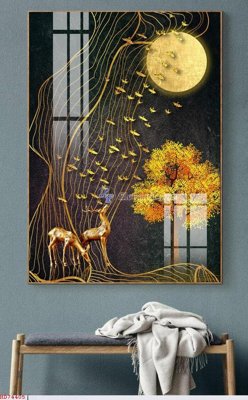 File gốc File bộ tranh treo hiện đại HD74405 (cho in 3D) độc đáo