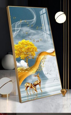 File gốc File bộ tranh treo hiện đại HD74418 (cho in 3D) độc đáo