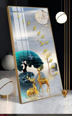 File tranh File bộ tranh treo hiện đại HD74446 (gốc) chủ đề trừu tượng