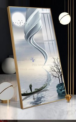 File tranh File bộ tranh treo hiện đại HD74447 (gốc) phong cách tối giản