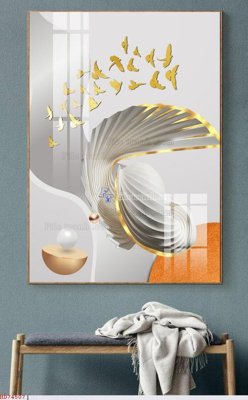 File ảnh File bộ tranh treo hiện đại HD74507 (gốc) in decal dán tường