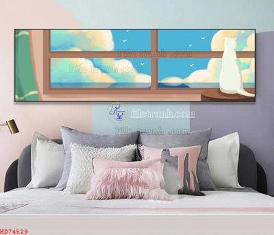 File tranh in mica File bộ tranh treo hiện đại HD74529 (độ phân giải cao)