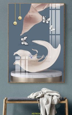 File in ấn File tranh hiện đại treo tường HD79034 chuyên nghiệp