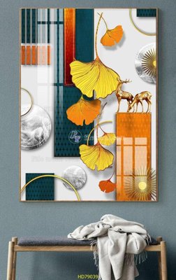 File in trần File tranh hiện đại treo tường HD79039 (file gốc) phong thủy