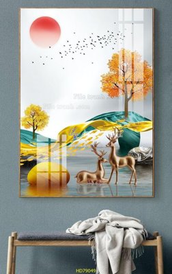File gốc File tranh hiện đại treo tường HD79049 (in 3D) cho trang trí