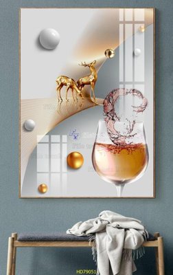 File gốc File tranh hiện đại treo tường HD79051 (in mica) trang trí