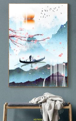 Tải file File tranh hiện đại treo tường HD79056 (gốc) chủ đề tâm linh