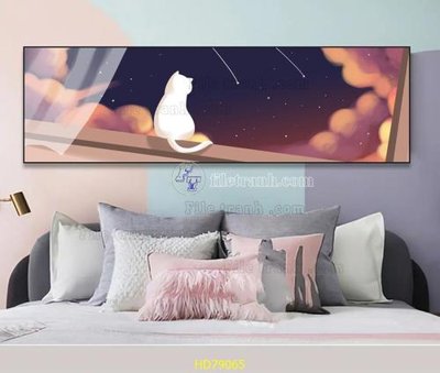 File in trần File tranh hiện đại treo tường HD79065 (bản gốc) hoa văn