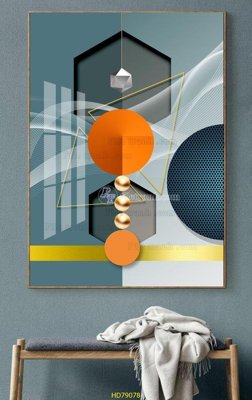 File ảnh File tranh hiện đại treo tường HD79078 (gốc) in standee