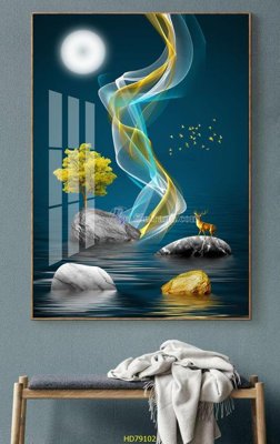 File PSD File tranh hiện đại treo tường HD79102 (gốc) nhiều lớp (multi-layer)