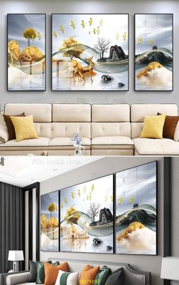 File gốc File tranh hiện đại treo tường HD79197 cho in ấn và thiết kế