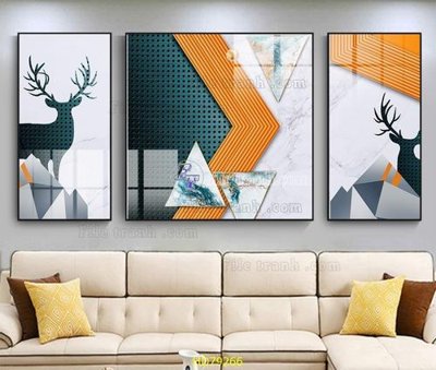 File ảnh File tranh hiện đại treo tường HD79266 (gốc) in PP, decal