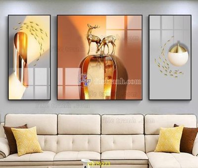 File tranh in tráng gương File tranh hiện đại treo tường HD79273 (siêu nét)